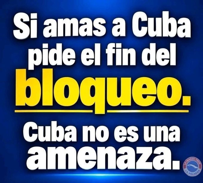 AICalzadaFr's tweet photo. #CubaNoEsUnaAmenazaElBloqueoSí 
#CubaNoEstáSola 
#CubaEstáFirme 
#PorCamagueyTodo https://t.co/RlDGMvn43y