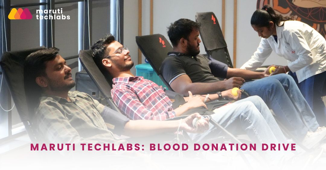 MarutiTech's tweet photo. Recently, we organized a Blood Donation Drive at Maruti Techlabs, bringing our team together for a cause that can help save lives. 

Initiatives like these remind us that meaningful change begins when we come together for a cause that matters. https://t.co/cBQOJY0KZZ