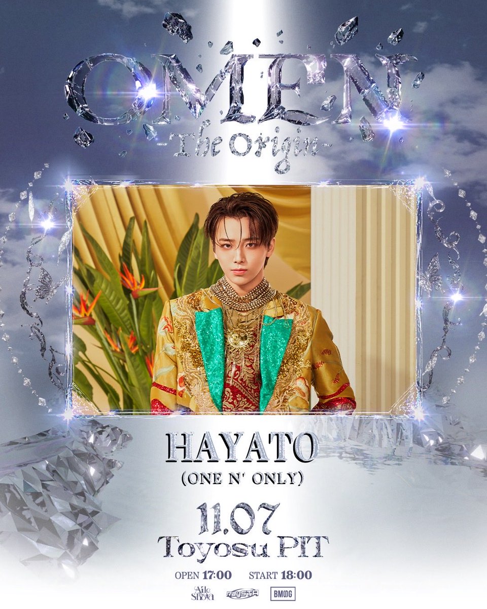 RaySTAINFO's tweet photo. OMEN -The Origin-
🔥 SPECIAL COLLAB「No MIC」解禁!! 🔥
HAYATE WADA(Da-iCE)＋HAYATO(ONE N' ONLY)+KAZtheFIRE(RHT.)
【Instagram】
@Da_iCE_HAYATE
@takaohayato_mg
@kazthefire
11.07 SAT
TOYOSU PIT
OMEN -The Origin-でしか実現しない、
HAYATE WADA（Da-iCE）
HAYATO（ONE N' ONLY）
KAZtheFIRE(RHT.)
によるSPECIAL DANCE SHOWCASE🔥
━━━━━━━━━━━━━━
Organized by Aile The Shota × RaySTA
OMEN -The Origin-
2026.11.07 SAT
at TOYOSU PIT
OPEN 17:00 / START 18:00
VIP TICKET ¥16,500
一般 TICKET ¥7,700

🎫 TICKET
🔗https://t.co/Lq5k3l7g2W

【OMEN -The Origin-】
最終抽選受付 TICKET SCHEDULE
■ 最終抽選受付期間
2026年10月15日（木）21:00 〜 10月22日（木）23:59
■ 当落発表
2026年10月23日（金）21:00予定
※最終抽選受付ではVIP TICKETの受付はございません。一般TICKETのみの受付となります。

#OMEN
#OMEN_TheOrigin
#AileTheShota
#RaySTA
#Da_iCE
#和田颯
#HAYATEWADA
#ONENONLY
#高尾颯斗
#HAYATO
#KAZtheFIRE
#NoMIC