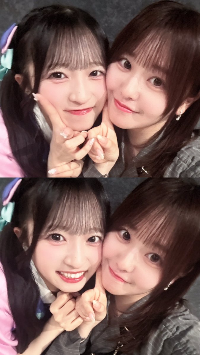 okumura_momoka's tweet photo. そんなことゆーな !

(神アイドルすぎだし、癒されまくりな1日でした、、ホマに生まれてきてくれて出会ってくれて""神""がとう✨)

 #AKB48 さん
 #秋山由奈 ちま 🩵 https://t.co/w5V92axI8S