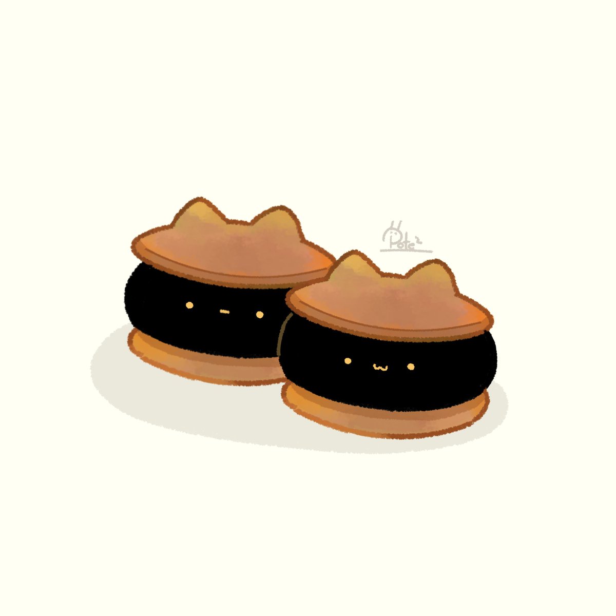 potemayonnaise's tweet photo. ネコサンドクッキー https://t.co/4CXgJhHOrJ