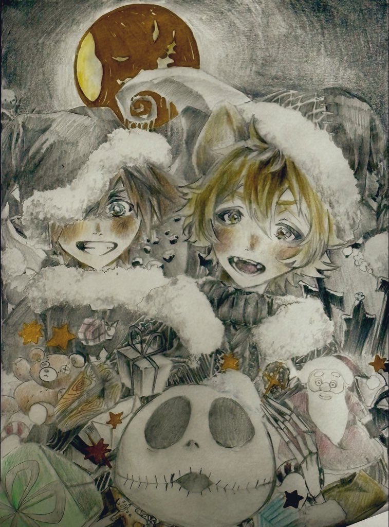 wannwann3413's tweet photo. ナイトメアービフォアクリスマス32周年おめでとうございます〜✨
過去絵でお祝い🎉 https://t.co/uyYMRc7oPe