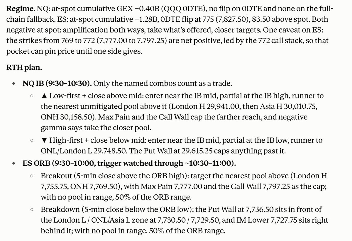 PatternProfits's tweet photo. $NQ $ES Regime read and RTH plan for Thursday, 10/15.   *PPI at 8:30am pending. 👀 https://t.co/5vBa7zVwMG