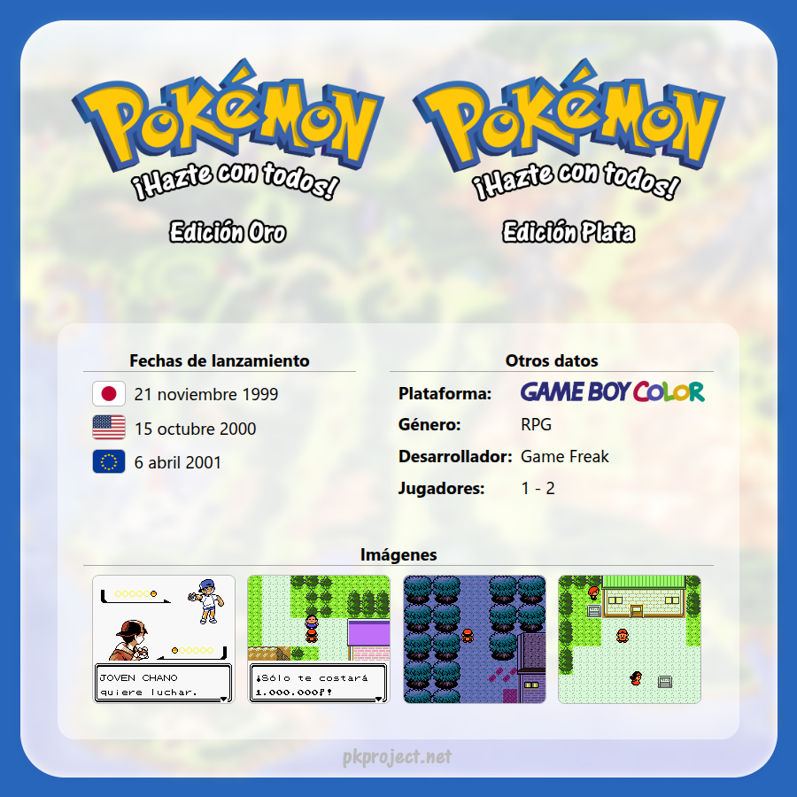 PokemonProject's tweet photo. Hace hoy 26 años, en 2000, Pokémon Oro y Plata salieron a la venta en Estados Unidos.

https://t.co/E44JzIN1On https://t.co/yW0AF2vNmJ