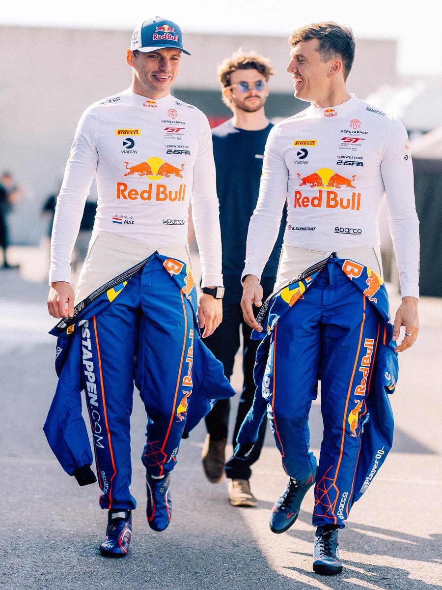 VerstappenCOM's tweet photo. Look who we have here, our new drivers in the GT World Challenge 👋 https://t.co/EFMfFK6M6w