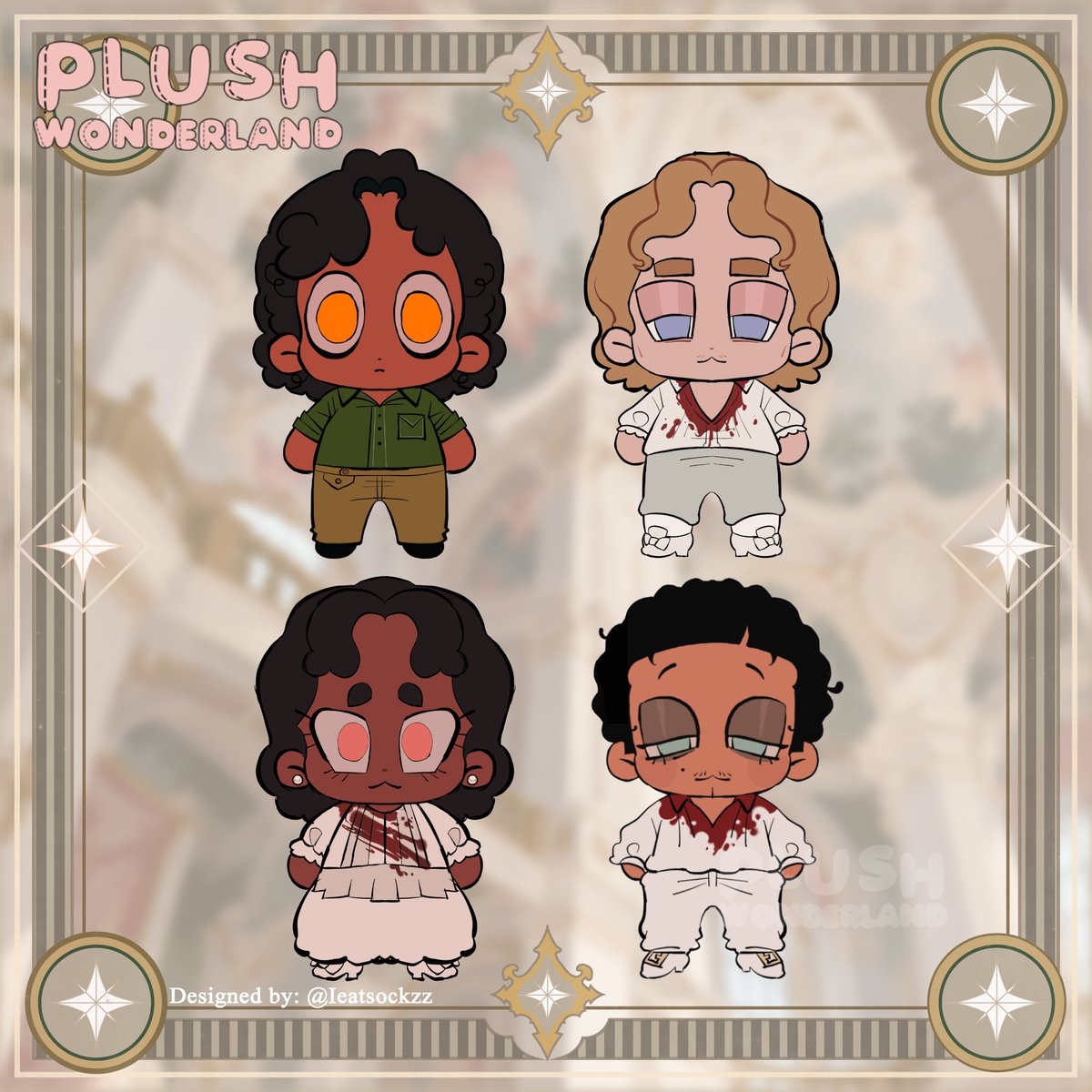 WonderlandPlush's tweet photo. Welcome to the family! 🩸 Eternal love, endless drama. 🦇🥀
Special thanks to @IEATSOCKZZ for this amazing design!
#plush #interviewwiththevampire #novel #thevampirechronicles https://t.co/605qAucdSm