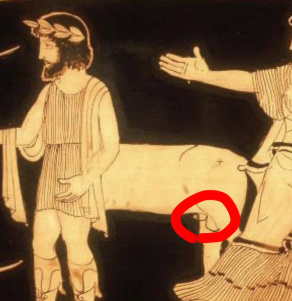 s_i_s_i_n's tweet photo. 元々の古代ギリシャでの見解としても、ケンタウロスのチンポジは時代によって変わりますね。
（ケンタウロスというか、ケイローン先生に限った変遷ですが、時代が下るにつれて後ろポジになります） https://t.co/txfVZc11dt