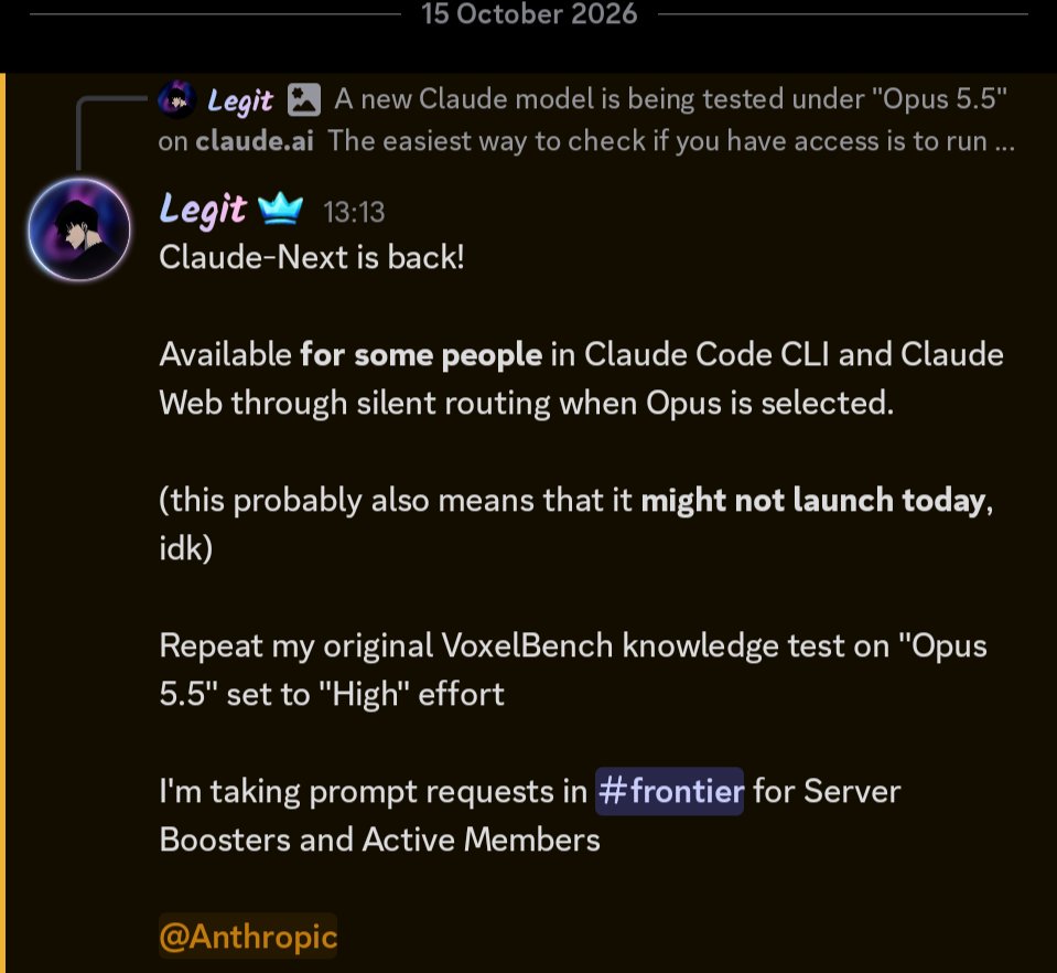 koltregaskes's tweet photo. "Claude-Next" has returned to Claude CLI and Claude web via stealth routing through Opus. This could be Fable 5.5 or Opus 5.6 or something else. https://t.co/4lPM3twS6P