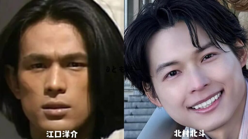 2to6t's tweet photo. 前から思とってんけど

江口洋介の若い頃と松村北斗って似とうやんな😳 https://t.co/Dy8EtAW3MM