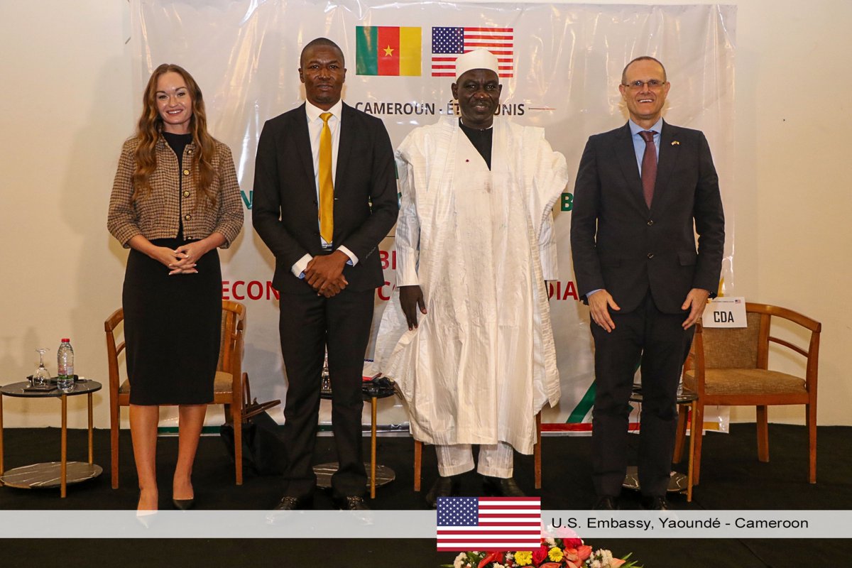 USEmbYaounde's tweet photo. Major U.S.-linked infrastructure projects could strengthen Cameroon’s transport connectivity and creative economy. Illinois-based infrastructure development firm A. Epstein and Sons International, Inc., together with its financial partner ITF ,is in discussions to conduct a feasibility study for a proposed $2 billion mega-airport in the Douala metropolitan area. The national priority project would significantly expand Cameroon’s aviation infrastructure and strengthen regional connectivity. 

A. Epstein and Sons and ITF announced the construction of $230 million ultra-modern theater halls in Yaoundé, Douala, and Bamenda, and are moving forward with business plan approval and project maturation. Together, these initiatives reflect the growing U.S.-Cameroon economic partnership, mobilizing private-sector expertise and investment to support modern infrastructure, connectivity, cultural development, and long-term economic growth. 

📖 To learn more 👉 https://t.co/KZUVYz2Aj4 

#USCameroon #EconomicPartnership #Infrastructure #Investment #Trade #InvestInCameroon  #EconomicDialogue #EconomicDiplomacy @EpsteinGlobal