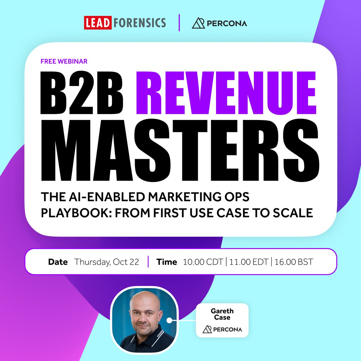 LeadForensics's tweet photo. One week to go! 📅

Ready to move from AI experiments to everyday marketing ops?

Join Gareth Case for our free webinar on 22 October at 4pm BST.

Register: https://t.co/H5I414VCGQ https://t.co/33q4NO9em2