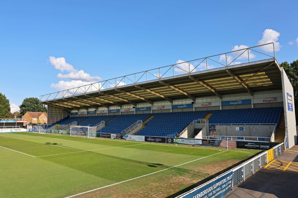 FarnboroughFC's tweet photo. We're hosting back-to-back games at the Saunders Transport Community Stadium this weekend! 🏟️

Men
🆚 Dagenham &amp; Redbridge
🗓️ Saturday 17th October
🕒 3pm

Women
🆚 Sholing Women
🗓️ Sunday 18th October
🕒 2pm https://t.co/aKil19OUmz