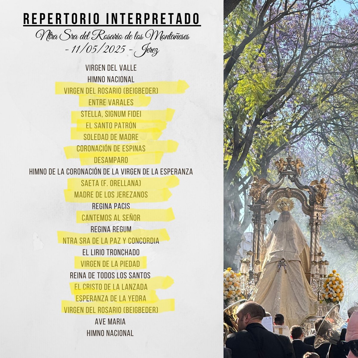 elpatero_'s tweet photo. El patero dice:

que repertorios aquellos donde Beigbeder, Orellana y grandes marchas jerezanas, algunas olvidadas que volvían a sonar décadas después, eran las protagonistas del repertorio. Que fácil es pasar de un repertorio diferente que roza la excelencia a un repertorio más. https://t.co/qQS7P1dlXS