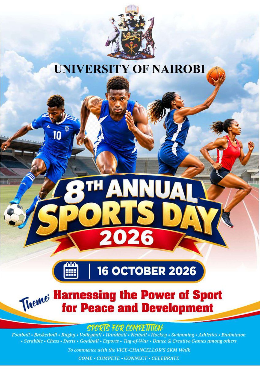 UoNLawFaculty's tweet photo. Show up, step up, and let’s make tomorrow count! See you on the field #UoNsportsDay #weareUon @uonbi https://t.co/Jp1nR5TFBu