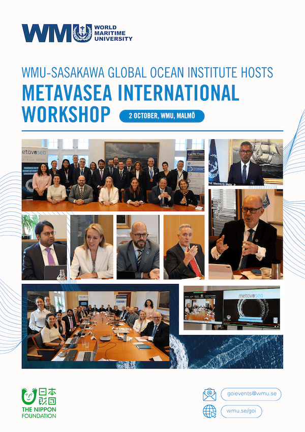 WMUHQ's tweet photo. WMU hosted a #METAVASEA international workshop to explore skills, training, seafarer well-being and climate justice, drawing on survey findings from 2,500 seafarers and shipping and port executives.
https://t.co/exiYiEFHRm
#WMUHQ #WMUGOI https://t.co/KZ7t162b4f