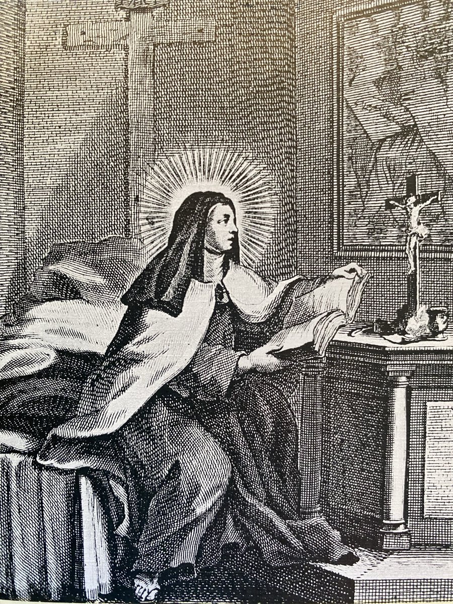 EGE1099's tweet photo. Hoy es Sta Teresa de Ávila, carmelita descalza y 1a Doctora de la Iglesia. Felicidades a todas las Teresas, en especial a mi suegra, que Dios mediante, ya ha podido conocerla. 
Te pedimos que intercedas por la salud del Papa León.
“La vida es una noche en una mala posada” https://t.co/QLVw4rvPi0