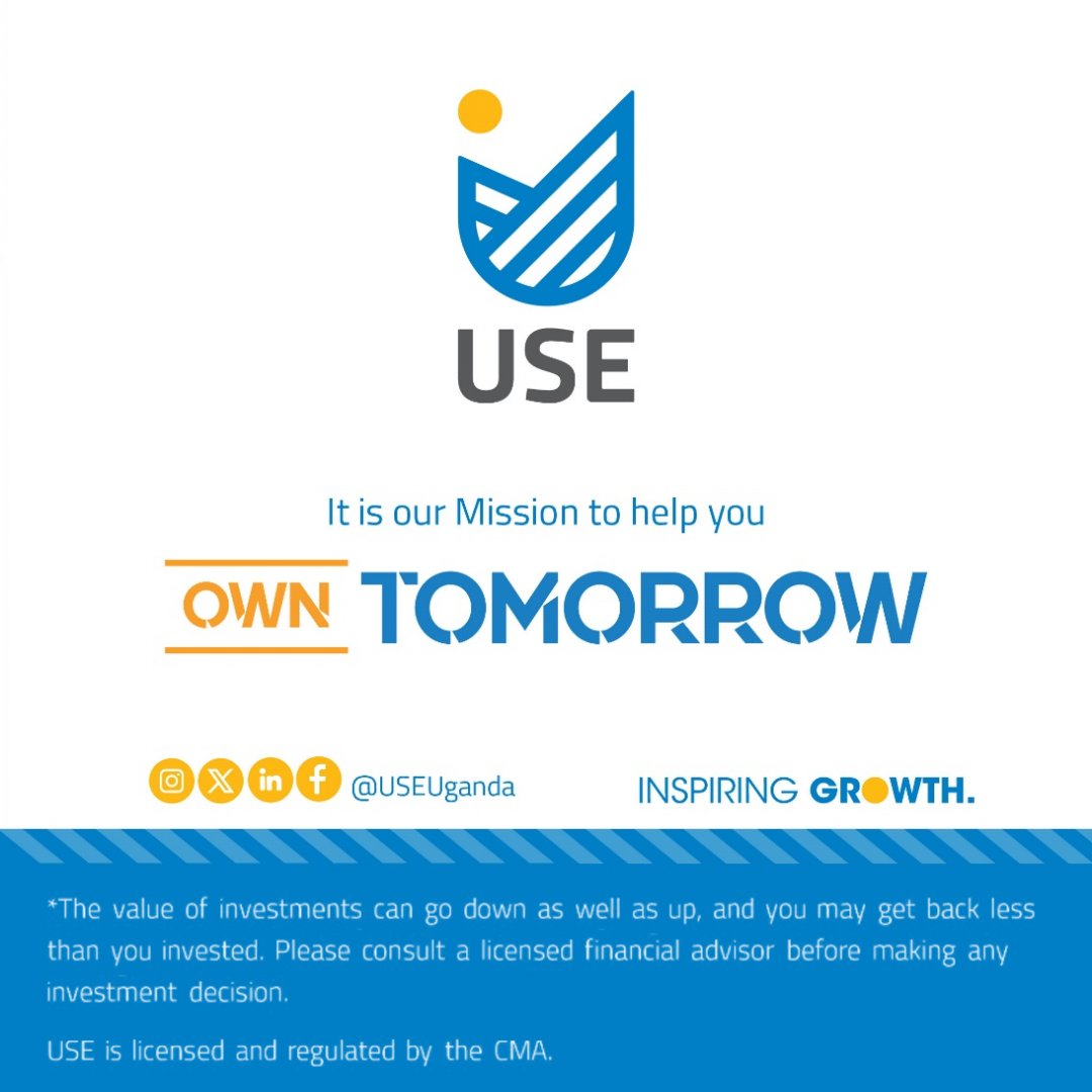 USEUganda's tweet photo. Your tomorrow starts with what you choose to own today. Swipe to learn how USE is helping Ugandans build wealth through investing. #OwnTomorrow #InspiringGrowth https://t.co/aV0OlmTU1o