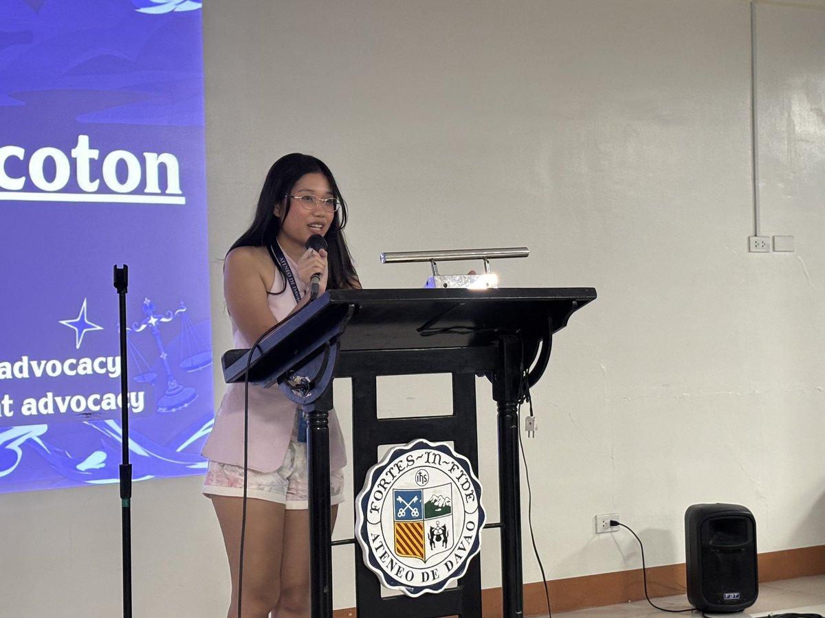 addusamahan's tweet photo. NH | Debaters of the Accountancy Cluster and Social Sciences Cluster their counterargument as they aim for their place in the Ignatian Cup Finals!
Witness the Ignatian Cup 2026 Finals here at the Media Room, CCFC Bldg, 8th Floor.
#KISLAP🌠
#AteneoUFest2026🎆
#TakeItFurther⏫ https://t.co/bD7vvJ0UHN