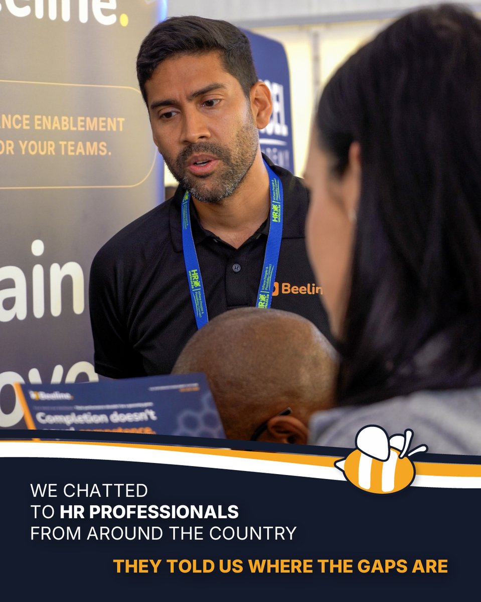BeelineLearn's tweet photo. The Beeline team joined HR Works in Cape Town last week to meet HR professionals and hear about the gaps they’re working to close.

Thanks to everyone who stopped by and shared their experiences. We left with fresh ideas and plenty to think about.

#HRWorks #Beeline https://t.co/DGmRCVTXAr