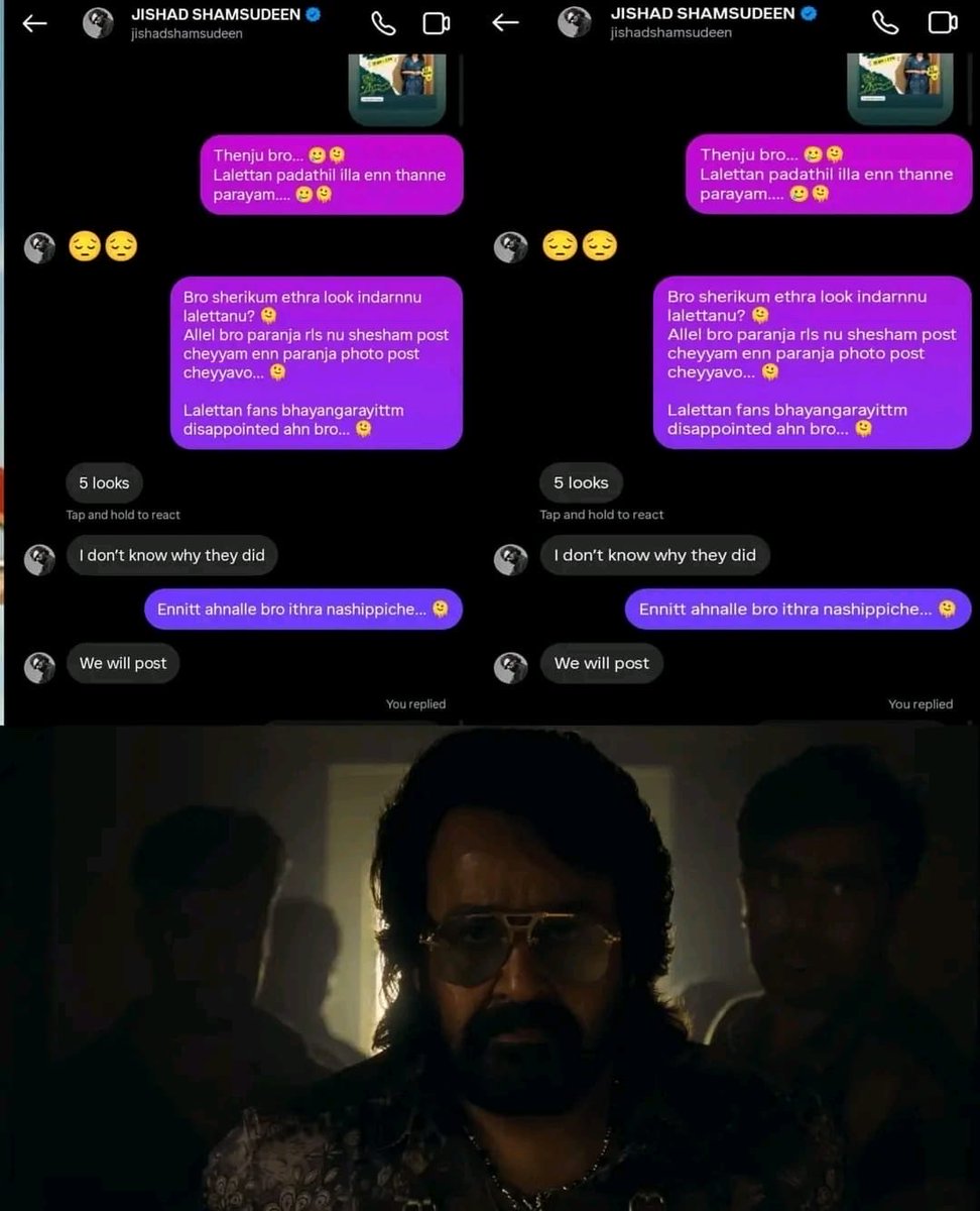 FilmWoodFiscal's tweet photo. Lalettan’s costume designer confirms that #Mohanlal had 5 different looks across 5 sequences in the movie, including the trailer scene, with one featuring VJS as well. 👀

Don’t know why they decided to cut all that out. 🙏🥲

Anyway, നന്ദിയുണ്ട്

#Jailer2 https://t.co/VqnvDsvTRU