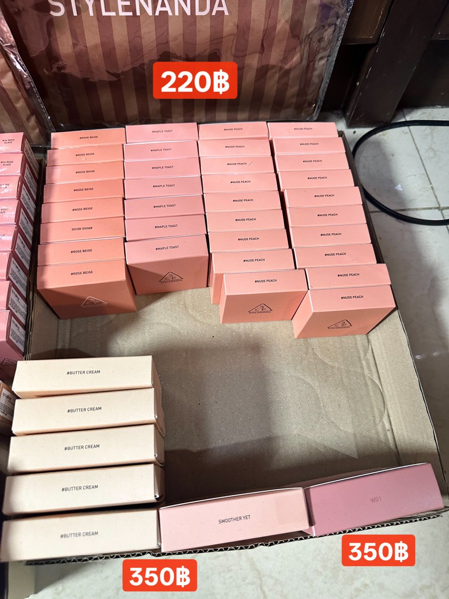jmaiya11's tweet photo. 3Ce. สนใจdm ติ๊กรูปสีส่งมาได้เลยคะ

ของเหลือแค่นี้แล้วค่าา

🔔พาเดตตา350฿

🔔บลัชออก220฿

🔔ลิปราคา200฿

🔔ลิปราคา100฿

🔔ลิปราคา150฿

ค่าส่ง40บาทเหมาๆ 

เฉพาะลิปสติก ชื้อคบ300฿ส่งฟรี

สนใจรุ่นไหนให้คุณลูกค้าแคปสีกะรุ่นส่งมาคะ🙏
#ตลาดนัดซีนุนิว https://t.co/JQ0bMOztJl
