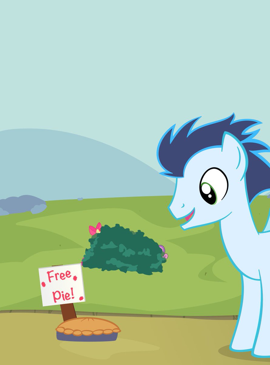 Soarin_real_mlp's tweet photo. Good morning everypony! I just found this pie today. https://t.co/XHaGiPsaCg