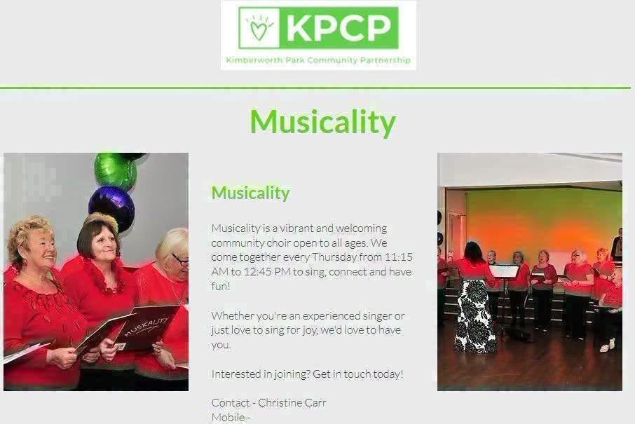 Stag_RosePPG's tweet photo. #thursday music time🎶🎵
Musicality choir; its all inclusive, music, fun, laughter and friendship
Everyone welcome & #dementiafriendly.
@KimberworthPark Chislett Centre S61 3JT
Details below & contact 01709 559805
#bettertogether #MakingMusic #ChoirTime #singingtogether #sing https://t.co/vsCkiCVrlp