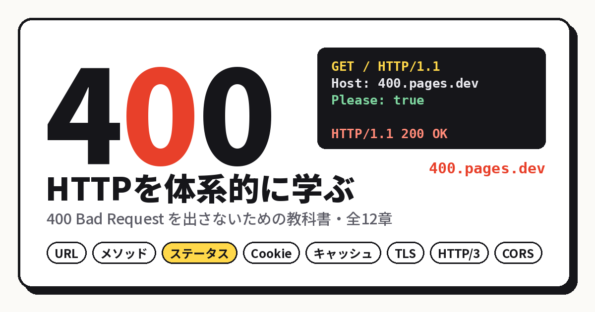 _qhzw's tweet photo. 400を取ったのでとりあえず作りました HTTPを学べるページです
https://t.co/QeHnEVEwPD
#個人開発 #まじで嬉しい #cloudflare #claudflarepages #pages #http https://t.co/LSFWwS8eWz