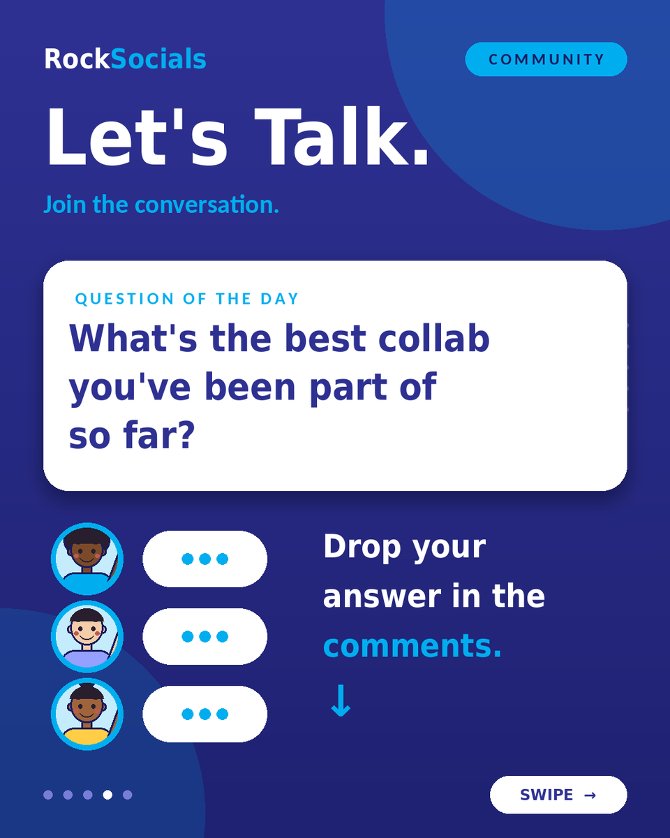 RockSocials's tweet photo. At RockSocials we support each other, share what we learn, celebrate every win and keep it real.
Now we want to hear from you: what’s the best collab you’ve been part of so far? Tell us in the comments. https://t.co/mvBTvcsAnS