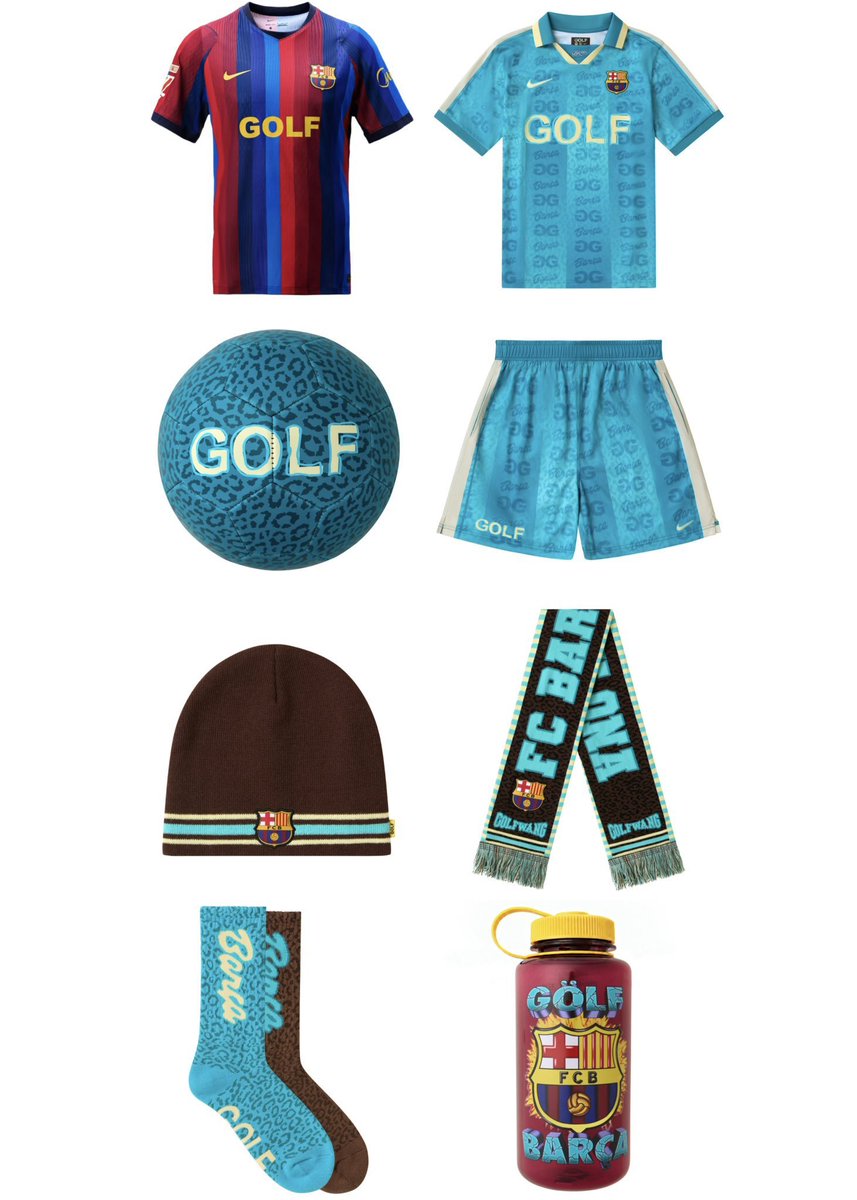 DebatingHipHop_'s tweet photo. Tyler, The Creator’s full GOLF collection with FC Barcelona https://t.co/USDwnJVRCZ