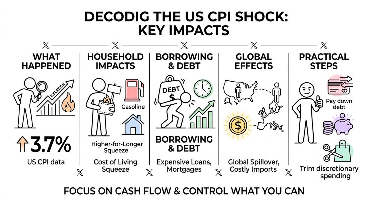 MySimpleFigure's tweet photo. The latest US CPI data came in hotter than expected at 3.7%. 

If you're wondering what this means for your wallet in the US or Europe, here is the real talk. (1/5) https://t.co/utpiwkILm9