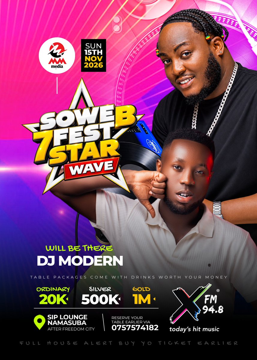 djmodern256's tweet photo. @DjSoweB1 15th • Nov • 2026🔥⚡️⚡️ https://t.co/EYmMYzWgWd