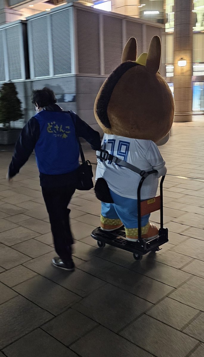 rb25na's tweet photo. どさんこ君護送されてました https://t.co/CUrFYzkSGu