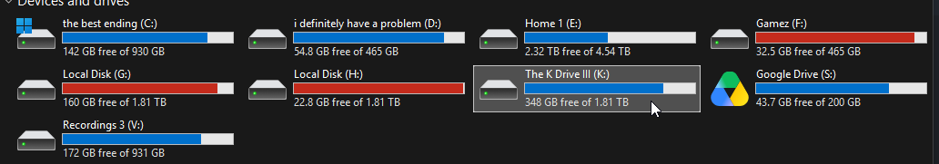 BluSpringg's tweet photo. @SheriefFYI @Medfa1222 my games drive on the other hand is a Warframe reference https://t.co/1D18hyhvae