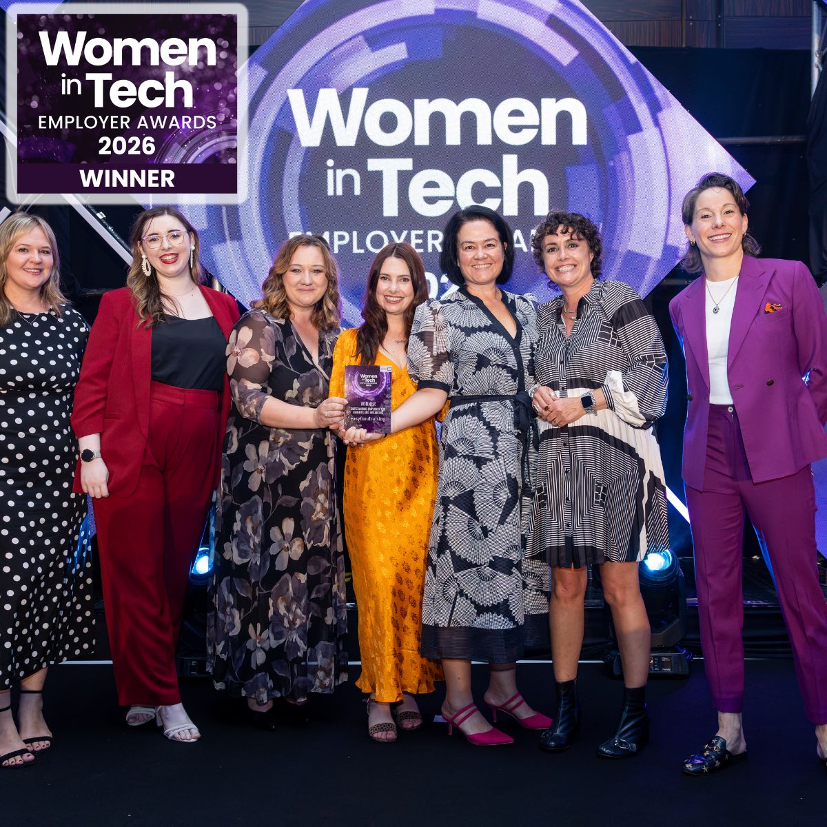 easyuk's tweet photo. WE WON! 🏆

We're incredibly proud to have been named Outstanding Employer for Benefits &amp; Wellbeing at the Women in Tech Employer Awards 2026!

Creating a workplace where our team feels supported, valued and happy is so important to us, so having that recognised means the world! https://t.co/uPoCRriNoP