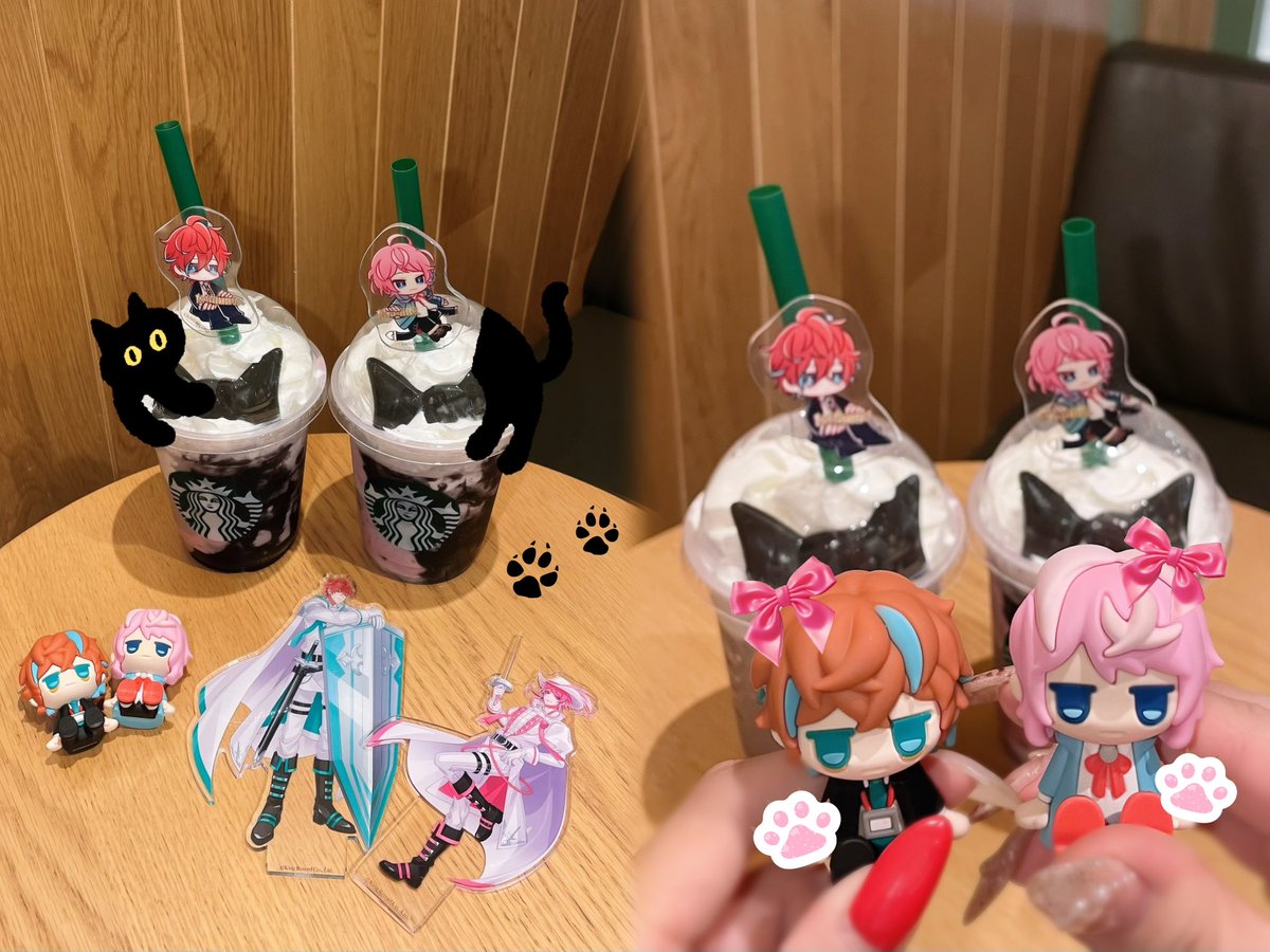doppo51530's tweet photo. スタバの新作フラペ🐈‍⬛🎀 https://t.co/cR7jsP2uFb