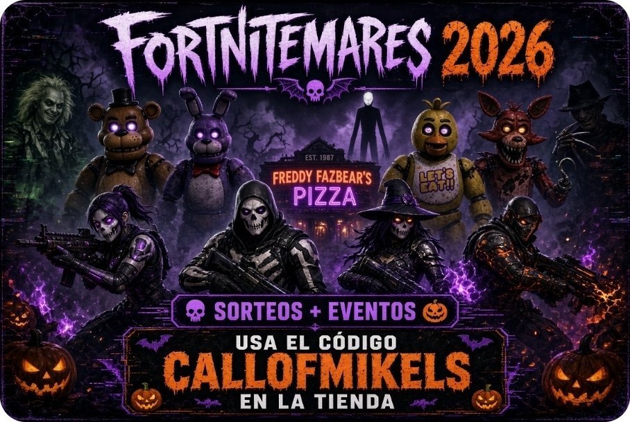 CallofMikels's tweet photo. ¡SORTEOS x2 SKINS A ELECCIÓN x FORTNITE! 🎉

📌 Requisitos:

1- Seguir a @CallofMikels activando las notificaciones
2- Dar "RT" y "LIKE"
3- Unirse a https://t.co/C9l1XE6aIT para mas SORTEOS 🎁

👑 GANADORES en DISCORD

Usa el Código "CallofMikels" 🤑

#Fortnite #Giveaways https://t.co/2j33RgpowD