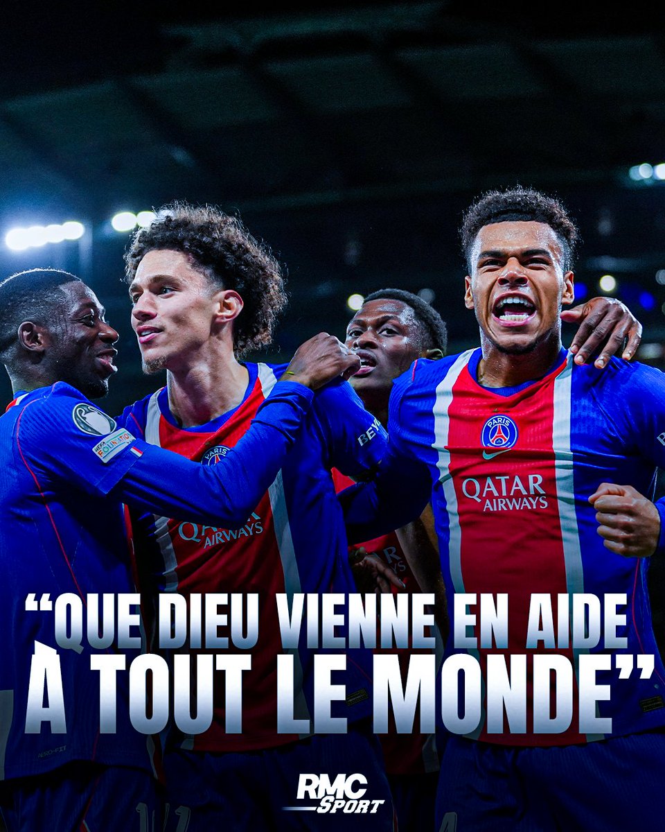 RMCsport's tweet photo. 😲 La presse internationale ébahie par la victoire du PSG à Manchester City.

https://t.co/n6QQXBE4bD https://t.co/k4gaJHQpIR