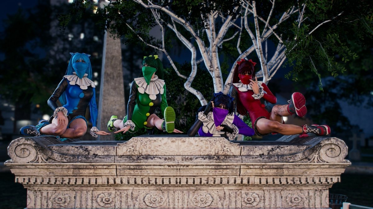 CaroNekoo's tweet photo. @naenaan  @astridhdzc  @sombra_rose  una sesión de fotos de payasas oye ya fue divertido (como las quiero a las esquizofrénicas ) 💙💚❤️💜 https://t.co/mNCkiUQwxX