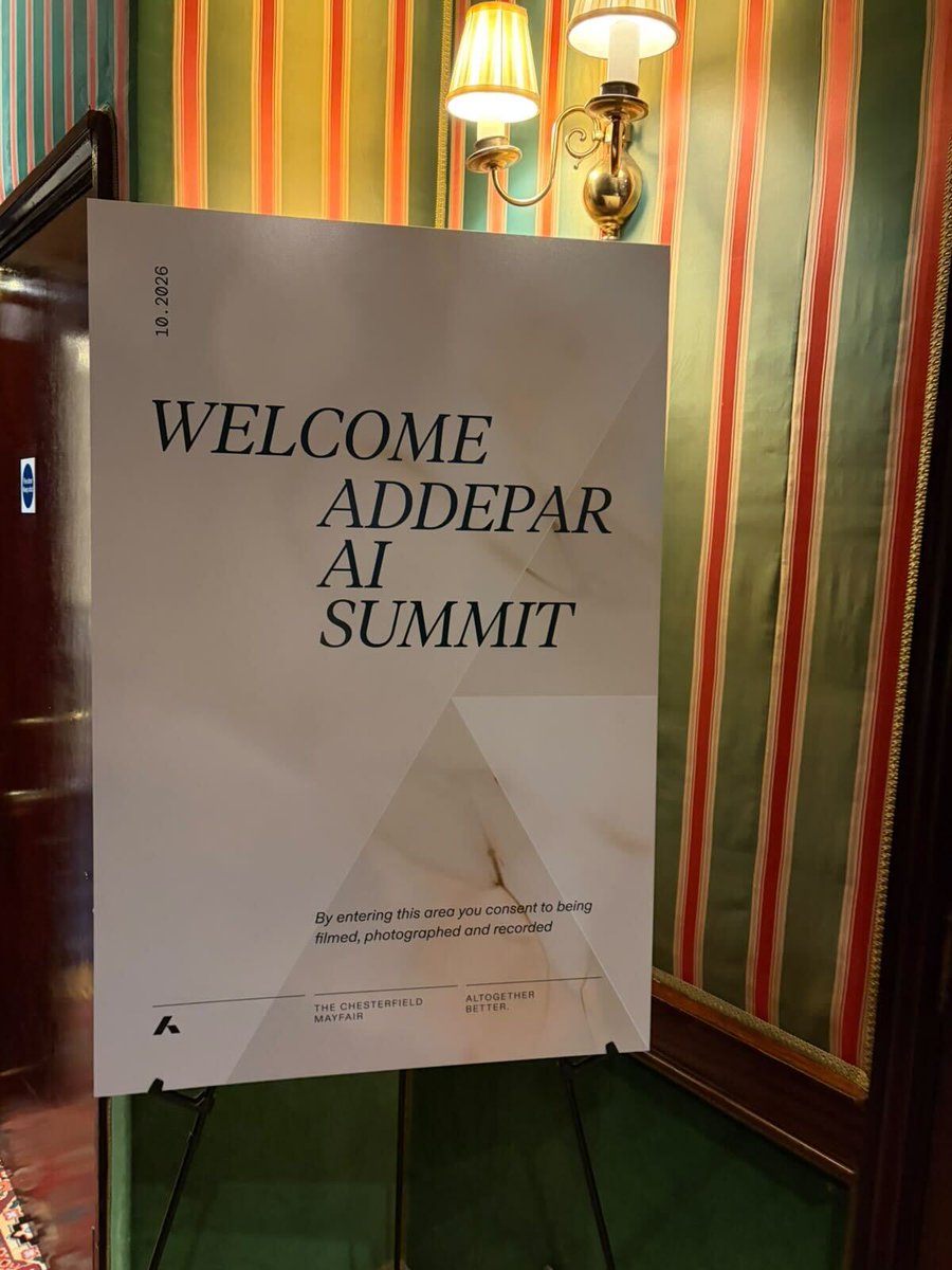 Addepar's tweet photo. The AI Summit is here!

This morning in London, Addepar CEO Eric Poirier and CRO Peter O'Brien welcomed wealth leaders for a candid conversation about what's working with AI, what isn't, and where it's taking our industry. 

A few themes are already coming through:

- The questions are getting sharper, from where AI creates real value to what should remain distinctly human.
- Trusted data must come first, because AI expands what's possible when it's grounded in data and context you can trust.
- Our client base in EMEA has grown sixfold in four years. As Peter put it, what matters most is earning the right to be your partner for the next phase.

Thank you to everyone who travelled to join us. Follow along for more from the day.