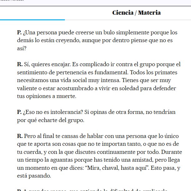 dave73es's tweet photo. Amistad, dice. Eso son colegas de fiesta. El corolario de " tienes que ser muy valiente para defender tus opiniones realmente" nos lleva al axioma de que "la verdad te hará libre". El hombre que lo es, está solo. Pero mejor ser un cobarde, o estar integrado entre éstos.
En fin. https://t.co/s1iuzflGmQ
