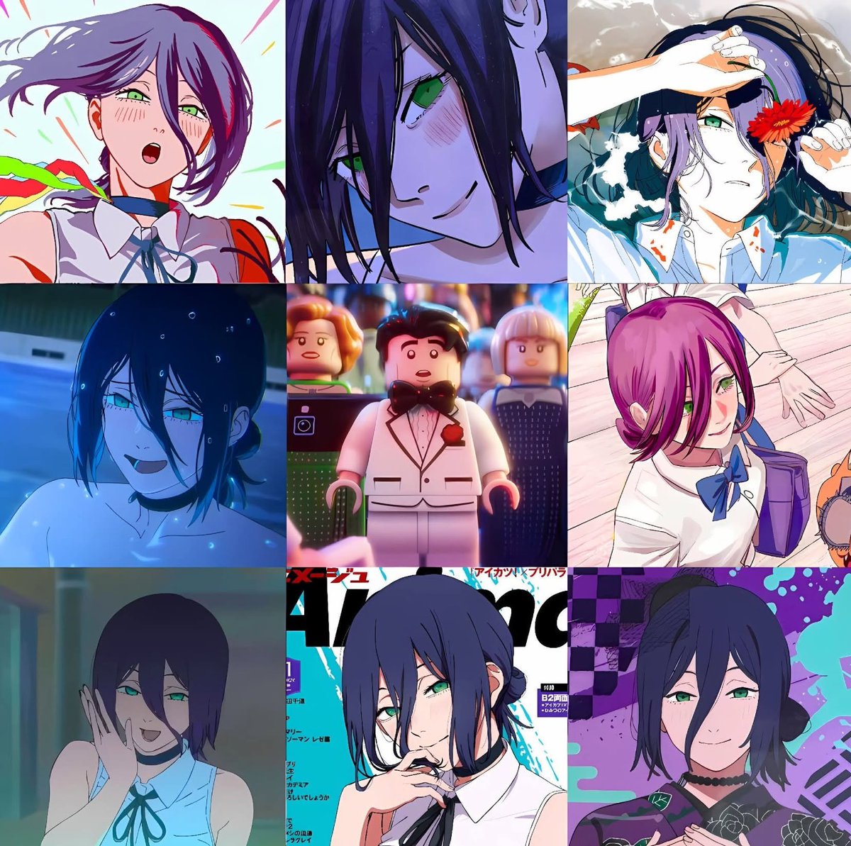 AnimexTwts's tweet photo. HAPPY BIRTHDAY TO REZE ♥️🎉 https://t.co/6uIs3J1qva
