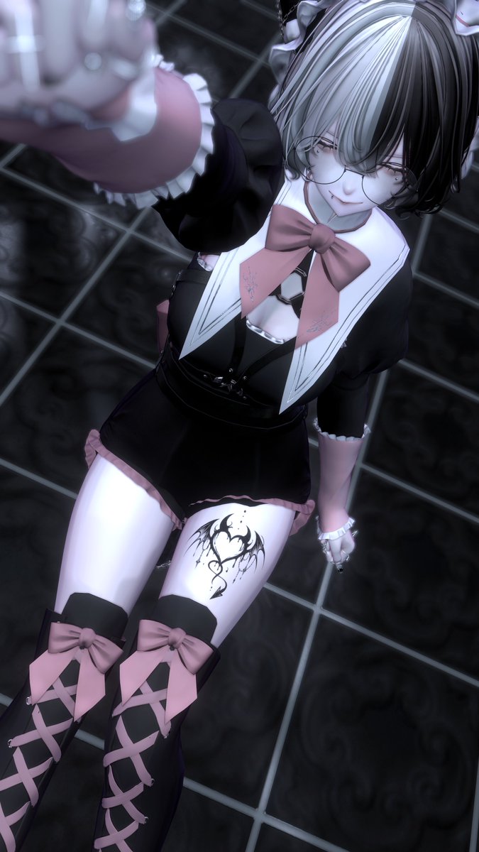 Haaaaapq's tweet photo. あいちゃんデザイのタトゥー使わせてもらいました~
この改変にとんでもなくぴったりでかわい~うれし~!
他のも使いたいなわくわく🎶
ほいで #QniQ さんの ancillia 脚の長さばり盛れますのでおすすめです☝
#NAYVIL https://t.co/AkhfiA0u4Q