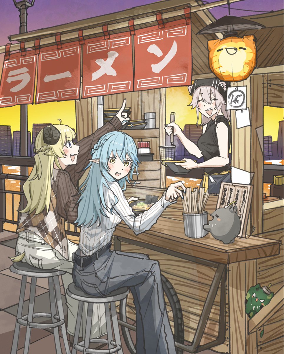 turihaaa's tweet photo. 肌寒い日にはあったかいラーメン🍜
#ししらーと #らみあーと #つのまきあーと https://t.co/HYGZUetvvi