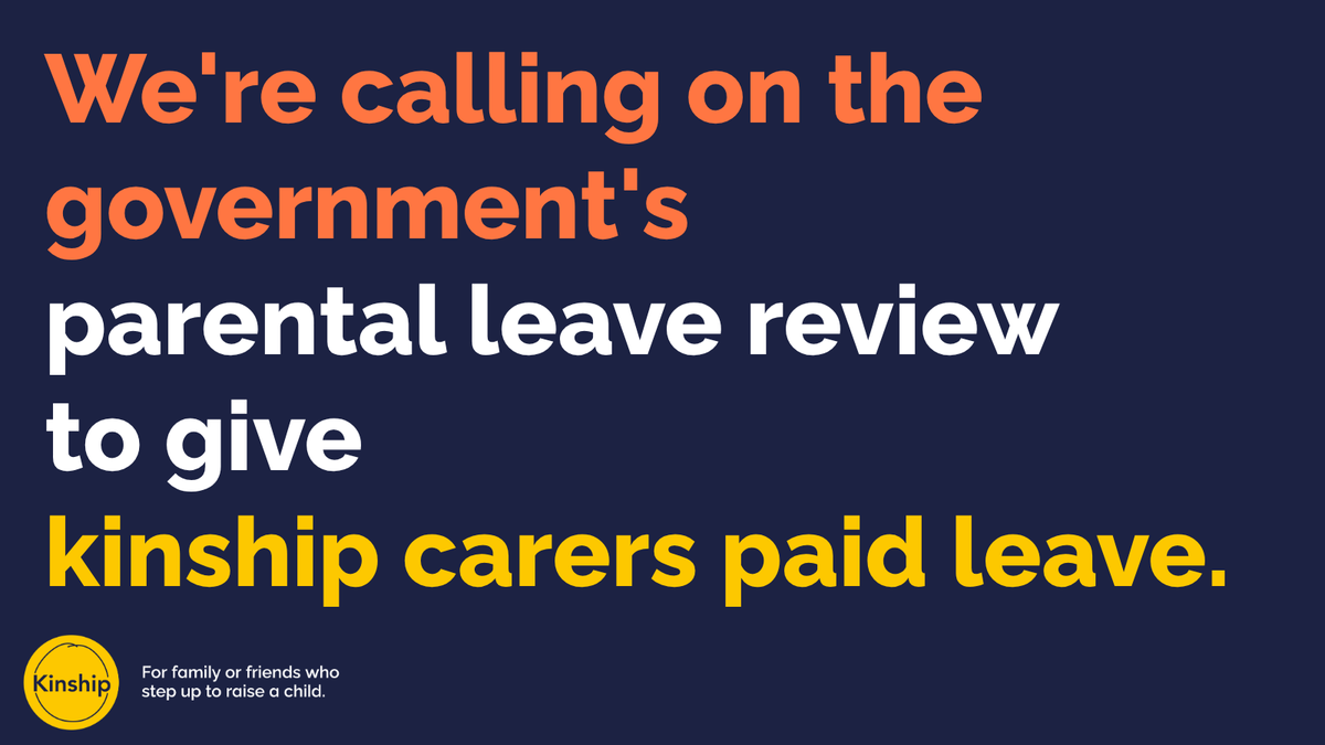 ButtleUK's tweet photo. We want the government to give kinship carers paid leave from work when they begin caring for a child. And we’re not alone. New research from Kinship found that 76% of employers support government-funded paid leave for kinship carers.
Sign the petition: https://t.co/AZsJUEtfD5 https://t.co/YnMmydP7bT