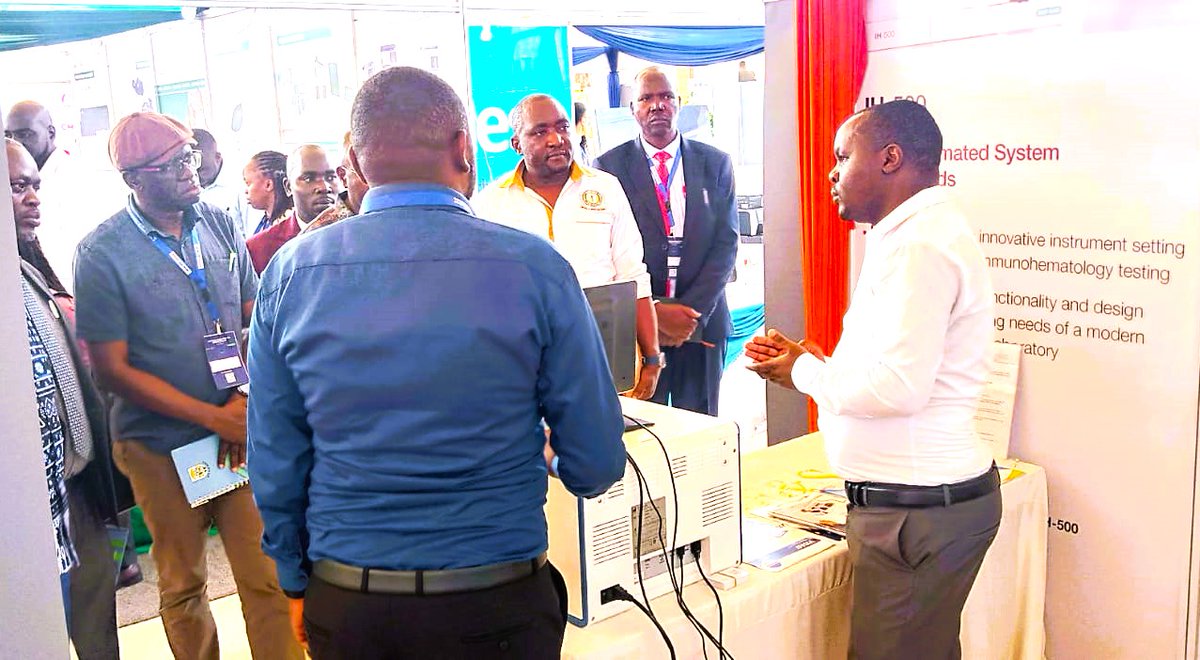 FnScientific's tweet photo. Happening Now ! 

Hosting Dr Johansen Oduor, the Chief Gov.  Pathologist &amp; Chief Guest at the @akmlso Conference, as we showcase clinical diagnostics solutions, with focus on the VIDAS KUBE immunoassay solution and how it supports efficient lab workflows
#AKMLSO2026 #VIDASKUBE https://t.co/slYd4zFMZj
