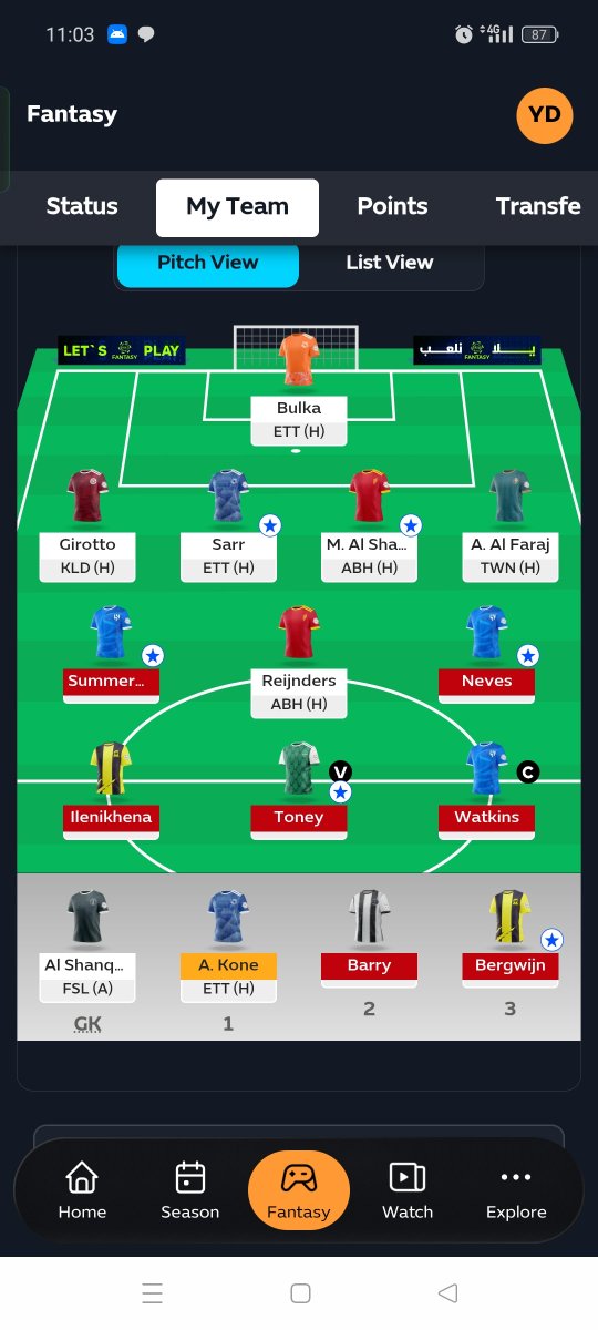 yasser_demagh's tweet photo. تغيير واحد واش راح تعمل لو كنت مكاني 🤔

منك لله يا @SPLfantasy 

قرارات عجيبة بدون أي تعويض للأسف 

جولة راح تكون للنسيان ومرحبا بالسهم الأحمر https://t.co/IK0Wc9Hw1b