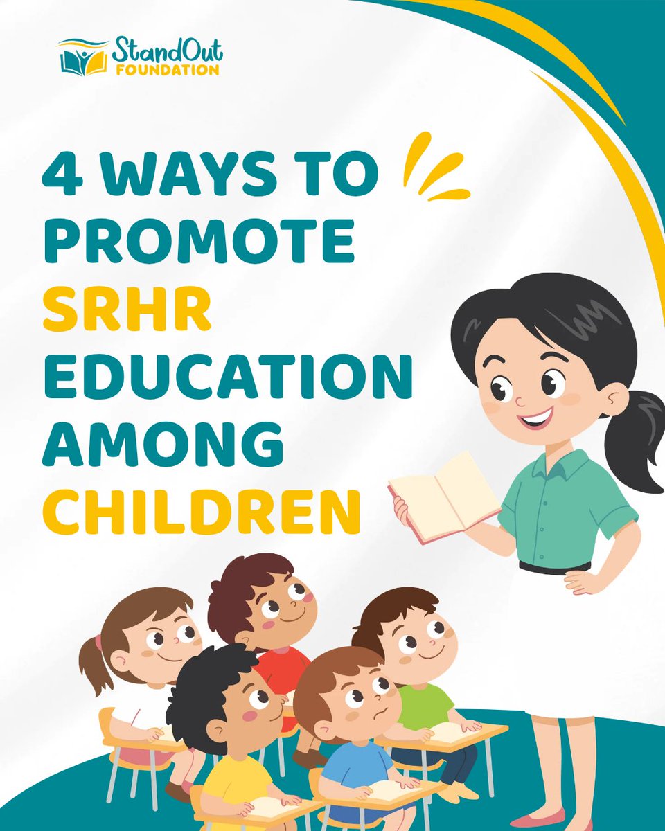 StandoutForAll's tweet photo. Promoting SRHR education among children builds confidence, safety, and awareness. 

By starting early with age-appropriate information, fostering open safe spaces, and connecting children with trusted guides, we create a supportive environment for them to learn and grow without fear.  

Join us at @StandoutForAll to promote SRHR education among children.

#StandoutFoundation
#SrhrEducation
#InvestInAChildToday
#LeaveNoOneBehind