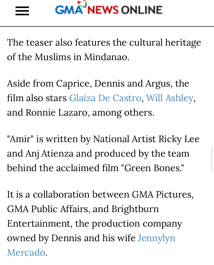 capofriceee's tweet photo. whattt ? co producer si dennis at jennylyn ng #AMIR wow :)) dream team nga ang mmff entry na to #CapriceCayetano https://t.co/OC55KeMljk