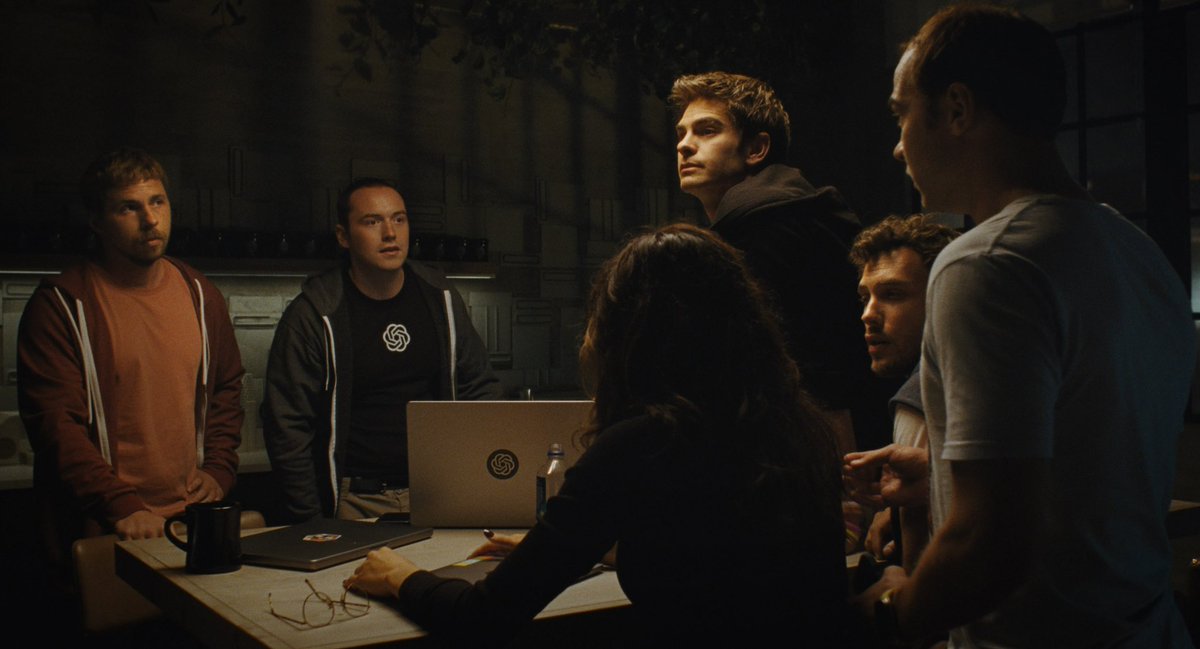 kochsource's tweet photo. New still of Cooper Koch with Andrew Garfield, Cooper Hoffman, and Yura Borisov in Luca Guadagnino’s ‘Artificial’!

📸 via @/romanhankewycz on Instagram https://t.co/lf3QJ3AG5K